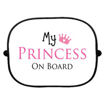My Princess On Board Car Sun Shade, Girls Kids Baby Personalised Pink Vi... - £7.68 GBP