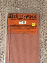 Vintage Plastruct Red Scalloped pattern Roof plastic sheet- for hobby building image 4