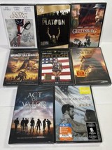 Military DVD Lot Patton, Platoon,  American Sniper,  Gettysburg ALL SEALED NEW - £19.25 GBP