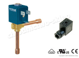 Solenoid valve CEME 5925, NC, ODF 6mm, 230V/50Hz, max 25bar, refrigerant... - $954.88 MXN