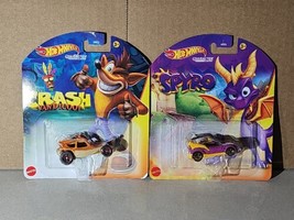 Hot Wheels  Crash Bandicoot and Spyro the dragon - $13.99