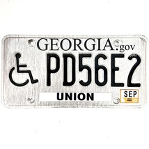 2012 United States Georgia Union County Disabled License Plate PD56E2 - $282.50 MXN