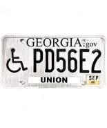 2012 United States Georgia Union County Disabled License Plate PD56E2 - €12,88 EUR
