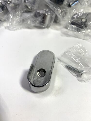 38-Richelieu Chrome Oval Closet Rod End Supports  16mm Bracket US Seller! Item image 2