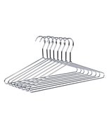 8 Quality Hangers Heavy Duty Metal Suit Hanger Coat Hangers with Polishe... - $23.16