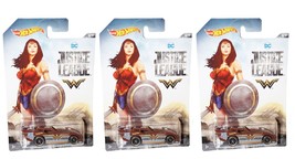 3 Lot - DC Comics Wonder Woman Maximum Leeway #3 - Hot Wheels Toy Vehicle 2017 - £7.90 GBP