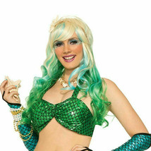 Forum Mermaid Green Bikini Top Halloween Costume Accessory 75224 - £15.82 GBP