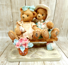 Cherished Teddies 911372 TRACIE &amp; NICOLE - Side By Side Friends 2 Girls On Bench - £7.87 GBP