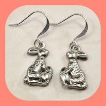 New Adorable 3D Easter Bunny Rabbit With Easter Egg Earrings - £5.53 GBP