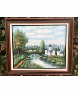 CHARLOTTE MANNING Original MID CENTURY MODERN IMPRESSIONIST LARGE OIL / ... - €424,50 EUR