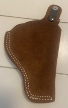 Brown Suede Leather Holster Thumb Break - £13.79 GBP