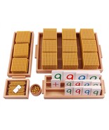 Montessori Golden Beads Materials Decimal System Bank Game Montessori Ma... - £136.67 GBP