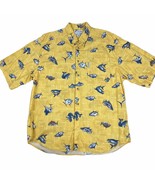 Columbia Sportswear Mens Shirt Large Fish Print Short Sleeve Button Down... - $24.40 CAD