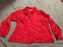 Fashion Attitudes Womens Red Jacket W/ Print Size 16 New - £3.98 GBP