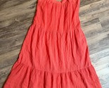 Knox Rose Womens Midi Dress Size S Orange Sleeveless Adjustable Straps P... - £12.94 GBP