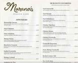 Murano&#39;s Italian Cafe Menu Wine List Memphis Tennessee - $17.82