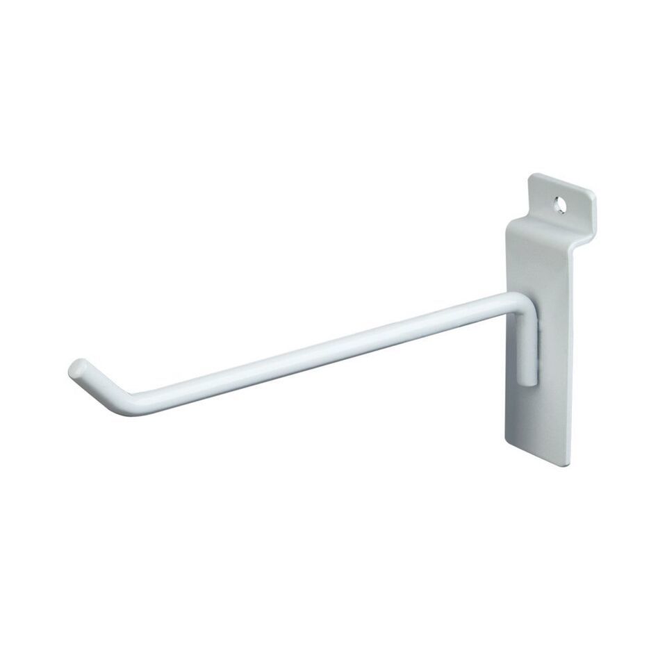 NEW SLATWALL 4&quot; WHITE  PEG HOOKS LOT OF 15PCS - $16.47