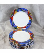 Sakura Sunset Mountain Salad Plates 8&quot; Lot of 8 - $36.25