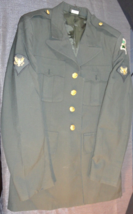 Usgi Us Military Serge AG-344 Class 3 Dress Green Army Uniform Jacket Coat 36R - £45.31 GBP