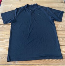 Primo Men’s Short Sleeve Henley Shirt Size XL Black AN - $49.40