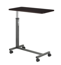 New Drive Medical Silver Vein Adjustable Non Tilt Top Overbed Table w/ Wheels 13 - £94.33 GBP