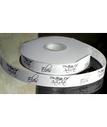 Elvis Presley Autograph The King of Rock and Roll Inspired Grosgrain Ribbon - £7.79 GBP