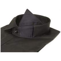 Men's Tux Shirt FAMOZO Turkey 100% Cotton French Cuffs Wing Tip FA3 Black image 6