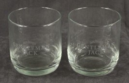 Advertising Barware 2PC Old Fashioned Rocks Glasses Gentleman Jack Daniels - £10.84 GBP