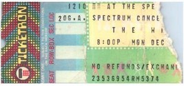 The Who Konzert Ticket Stumpf Dezember 10 1979 Philadelphia Pennsylvania - £42.18 GBP