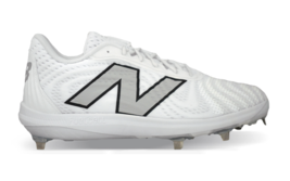 New Balance FuelCell L4040 TW7 Men&#39;s Baseball Shoes Metal Spike Cleats White NWT - £116.22 GBP+