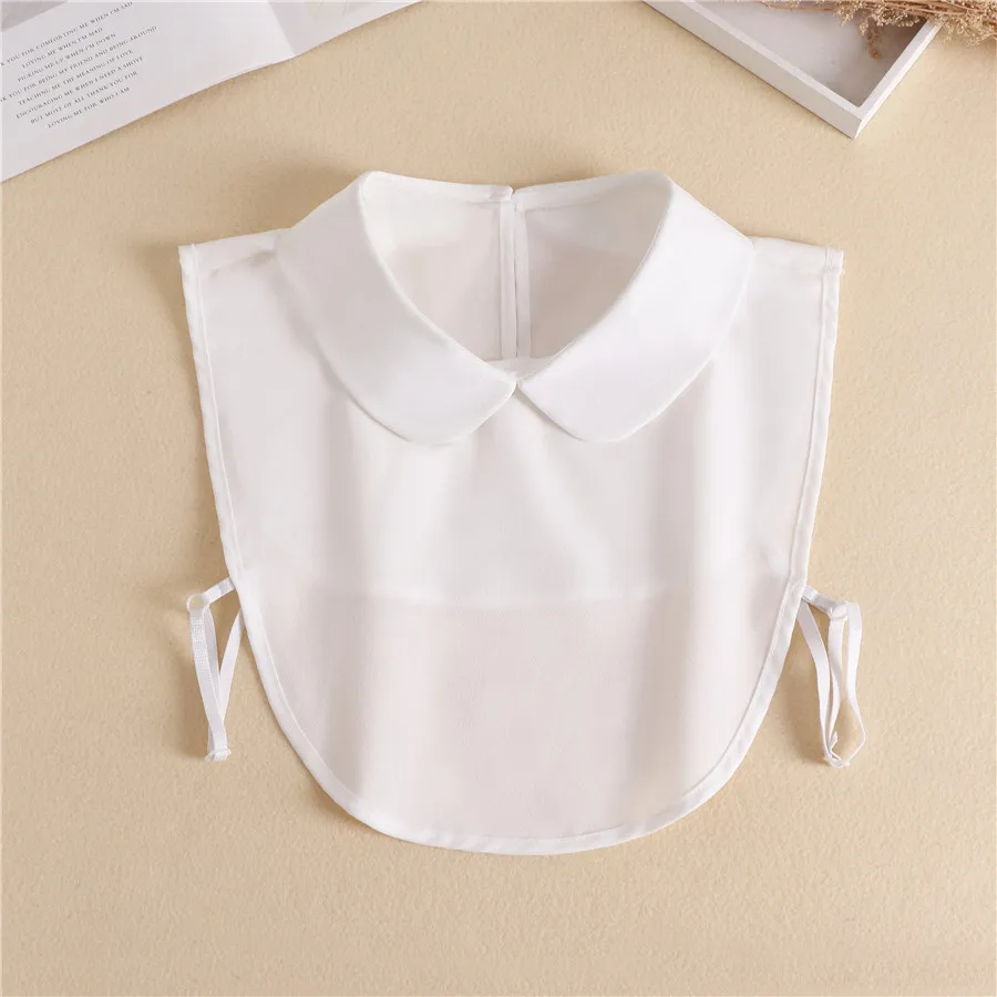 Sporting Fashion 2022 Front Tie White A Collar for Women Stand Detachable Collar - £23.90 GBP