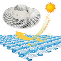 Evaporative Cooling Bucket Hat Hydro Uv Protection Cooler Ice Caps Unisex Summer - £17.97 GBP