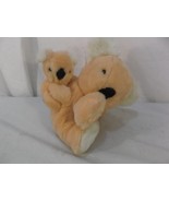 Peach 10 Inch Applause Koala Mother and Baby Cute soft fuzzy Plush Toy 1... - $11.60