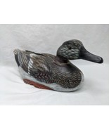 *Reglued Head* Vintage Hand Carved And Painted Duck Glass Eye Decoy 9 1/2&quot; - $414.68 MXN