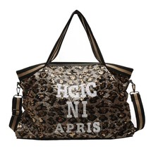 Large Pocket Women&#39;s Handbag Fashion Shiny Sequined Tote Shoulder Bags For Femal - £39.33 GBP