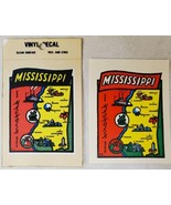 State of Mississippi Water Transfer &amp; Vinyl Car Decal Lot Vintage State ... - £19.47 GBP