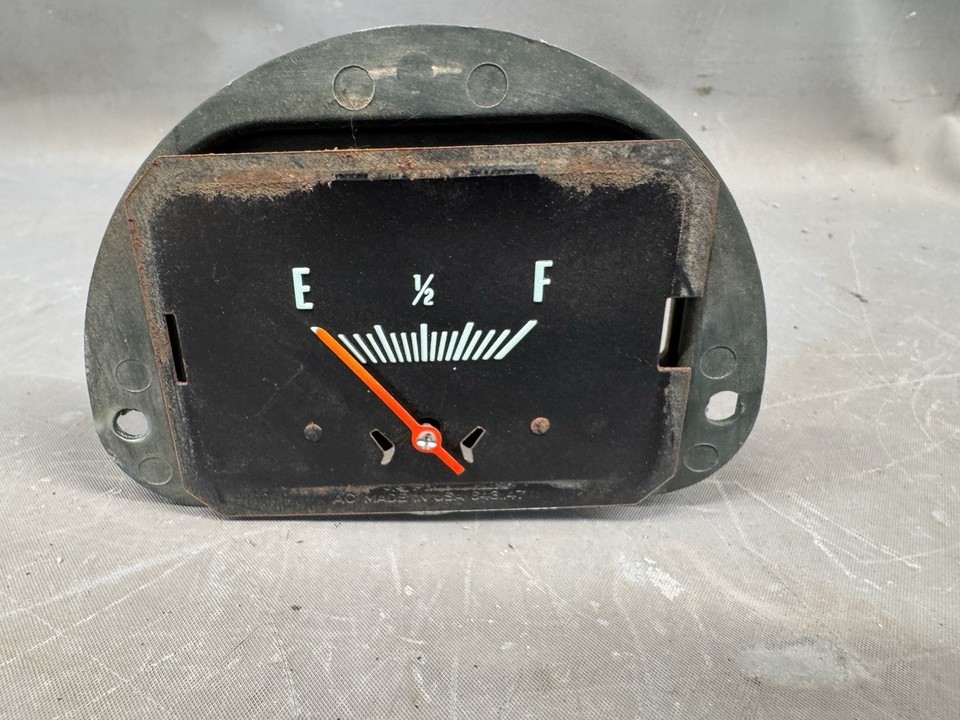 1969 1970 Chevy Impala Caprice BelAir Gas Dash Fuel Gauge Trim Plate Bis... - $83.87
