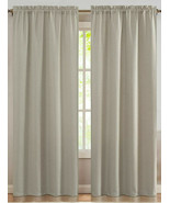 jinchan Room Darkening Curtains Linen Textured 2 Panels 84 Inch Heathere... - £27.59 GBP