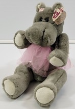 M) 1993 TY Attic Treasures Collection Beanie Babies Grace the Hippo Ballerina - $14.84