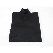 Men PRINCELY Turtle neck Sweater Turkey Soft Merinos Wool 1011-80 Charcoal image 3