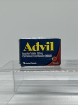 Advil Pain Reliever Fever Reducer 24 Coated Tablets Travel Purse 12/25 - $4.28