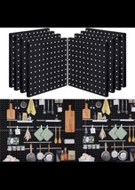 Peg Board, 8Pcs Pegboard Wall Organizer Panels Black Pegboard Wall Mount... - $561.02 MXN