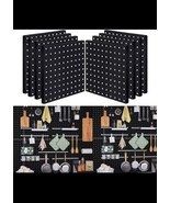 Peg Board, 8Pcs Pegboard Wall Organizer Panels Black Pegboard Wall Mount... - $29.69