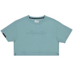 New Alphalete Woman’s Elmts Short Sleeve Crop - Teal , Size Xs - $21.51