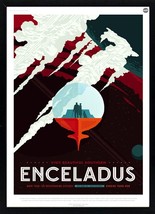 Enceladus NASA Graphic Inspirational Travel Poster - $50.19