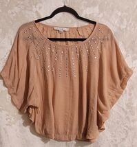 Women's XXI Embellished Dolman Sleeve Top Polyester Blouse Size Medium - $9.49