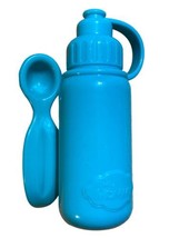 Fisher Price Little Mommy Baby Doll Bottle &amp; Feeding Spoon Replacement Blue - $12.38