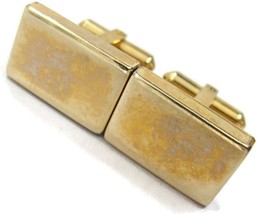 Vintage 1/20 12K Gold Filled Cufflinks Marked BAB Rectangular Design - £39.68 GBP