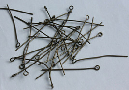 300Pcs Eye Bronze Needles Pin Chandelier Jwellery Part Bead Metal Connectors DIY - £9.15 GBP