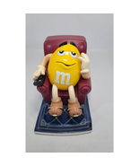 M&amp;M&#39;s Yellow M&amp;M Reclining In Chair with TV Remote Candy Dispenser 8&quot; - $36.55 CAD